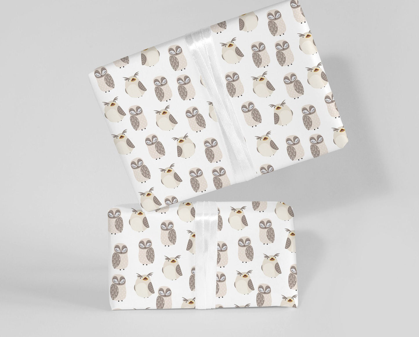 Cute Happy Owls Gift Paper – Premium Large Wrapping Sheet