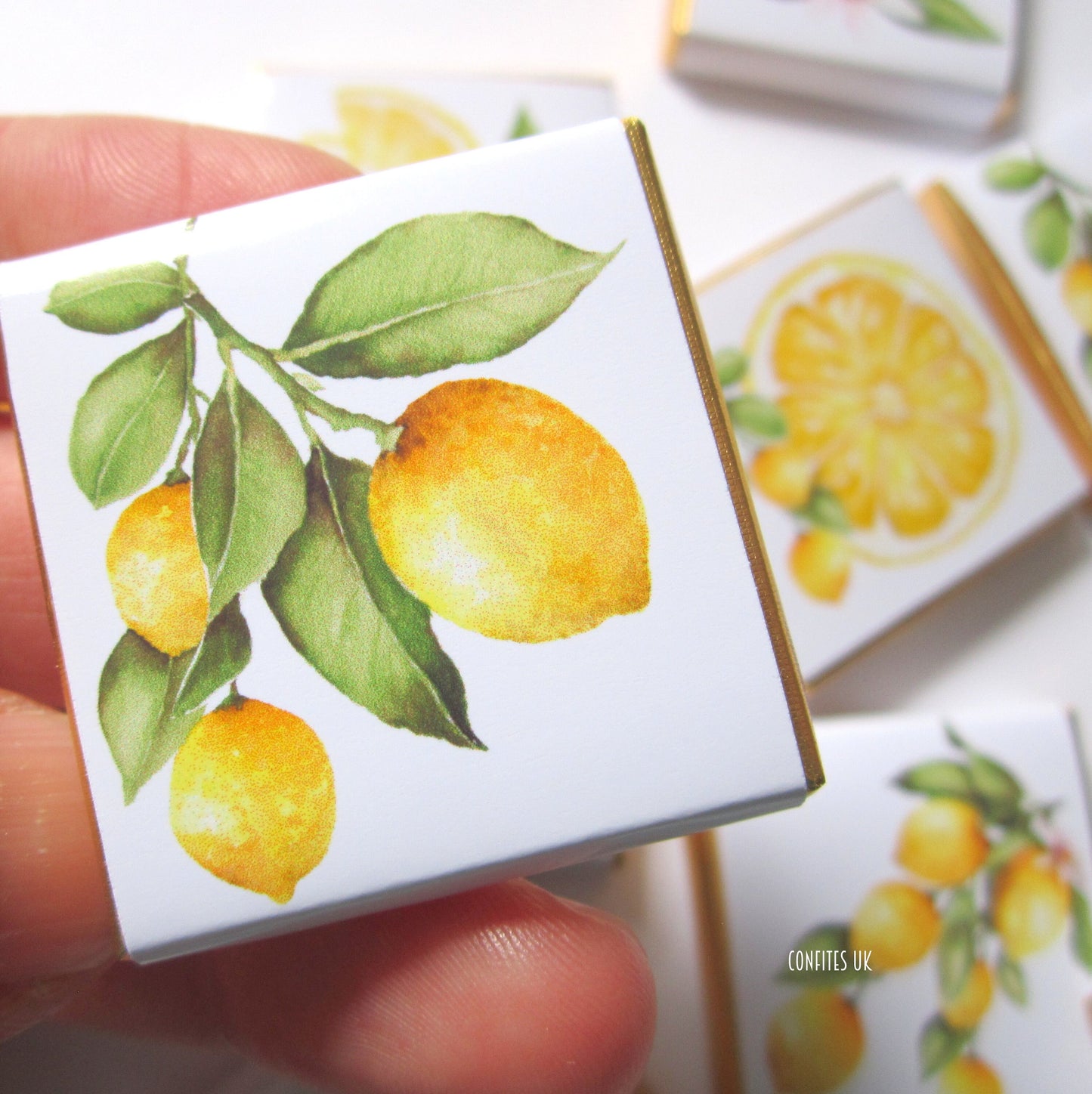 Personalized Lemon-Themed Chocolate Favours – Wedding & Birthday Party Gifts, Pack of 25