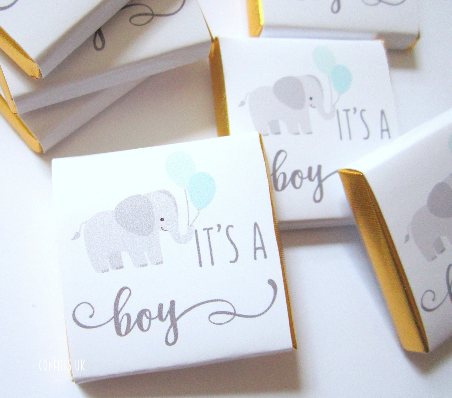 Baby Boy Personalized Chocolate Favours – Unique Baby Shower Guest Favors (Pack of 25)