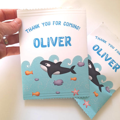 Under the Sea Birthday Party Treat Bags – Personalised Party Favour Bags (Set of 10)