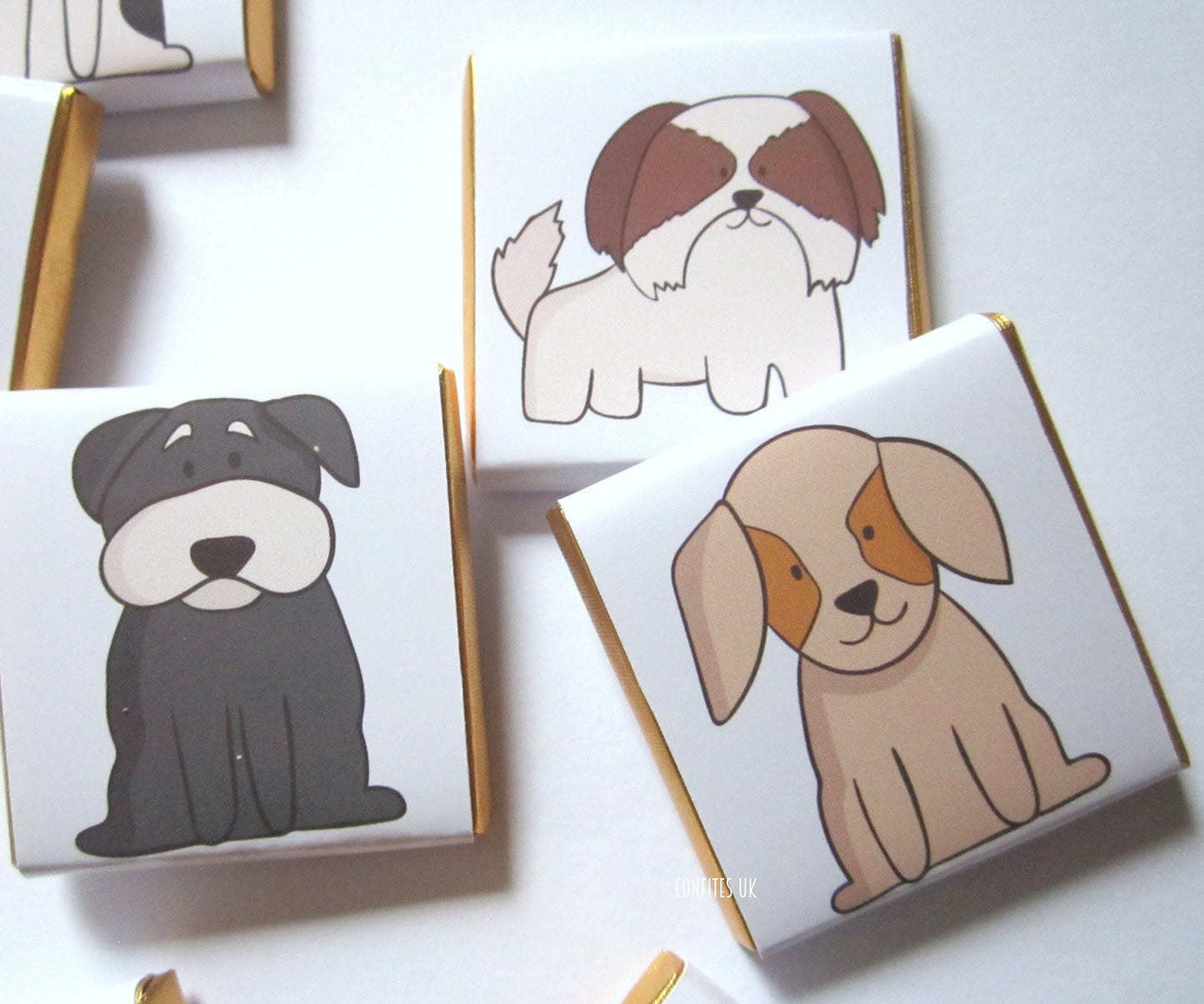 Personalized Pet Dogs Chocolate Favours – Dog’s Birthday Party Favours for Little Dogs (Pack of 25)