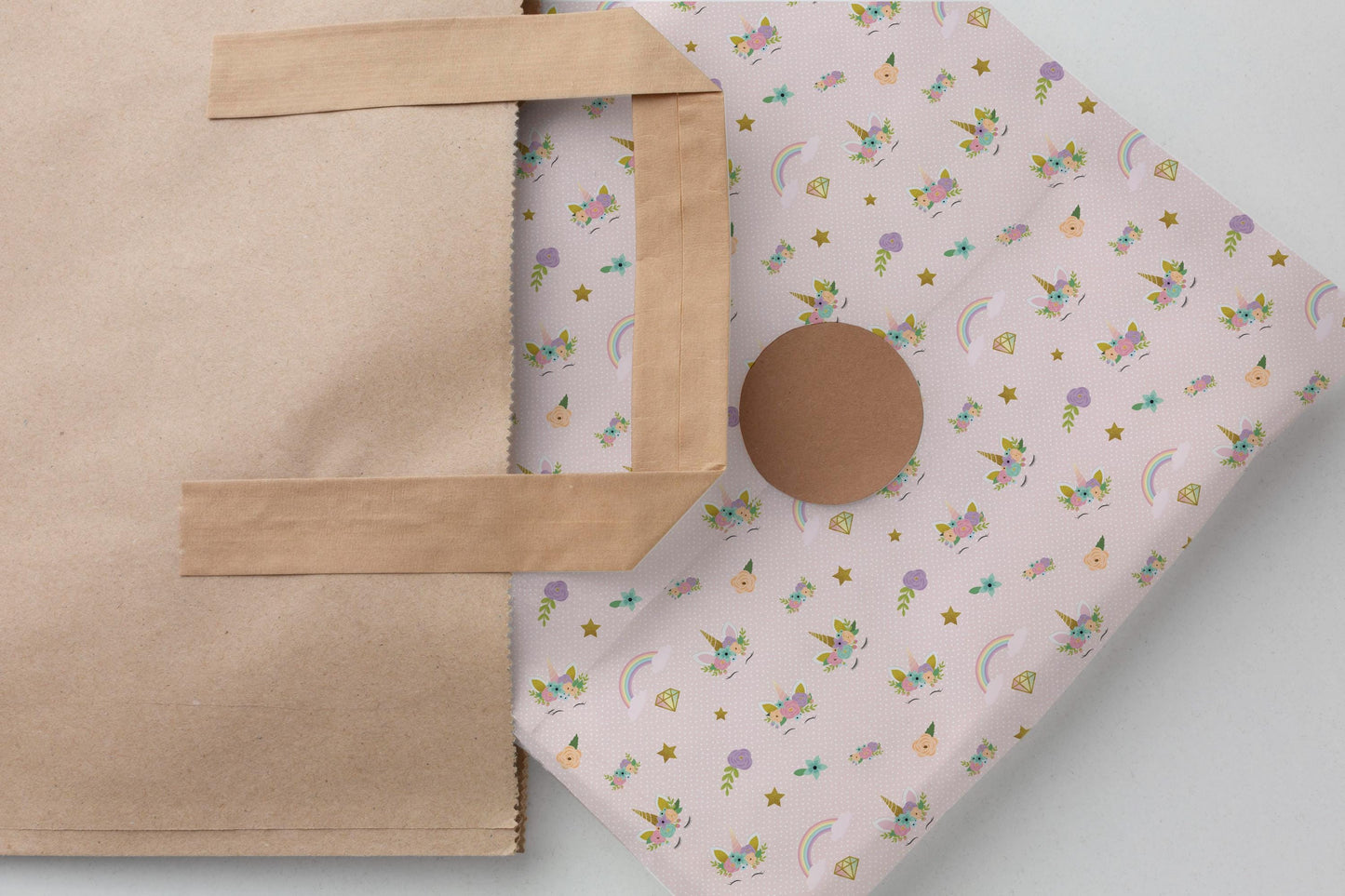 Unicorn Gift Paper Sheet – Large Size, Perfect for Birthday & Special Gifts