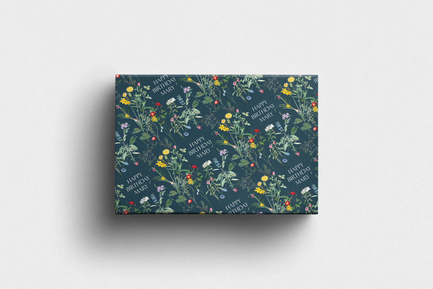 Personalised Wildflower Birthday Wrapping Paper