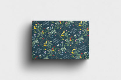 Personalised Wildflower Birthday Wrapping Paper