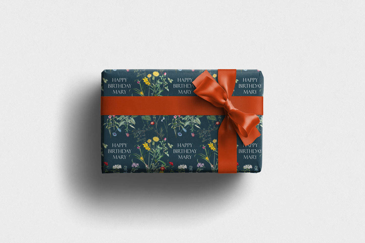 Personalised Wildflower Birthday Wrapping Paper