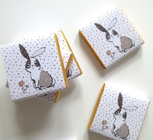 Personalized Bunny Baby Shower Chocolate Favours – Custom Guest Favours (Pack of 25)