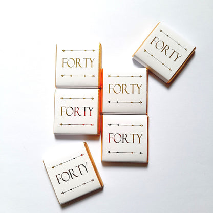 Personalized Golden Birthday Milestone Letters Chocolate Favours – Perfect Guest Favours (Pack of 25)