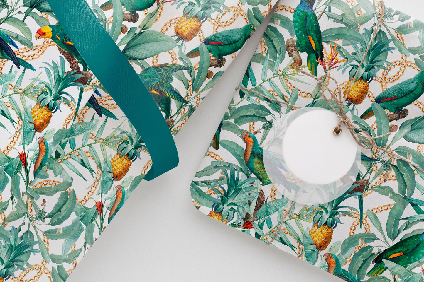 Tropical Forest Gift Paper Sheet – Large Size for Exotic Wrapping