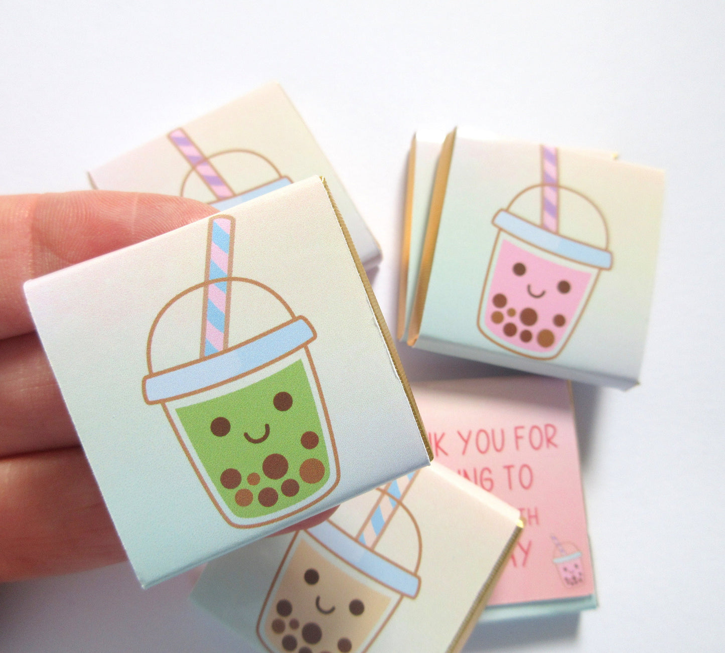 Personalized Bubble Tea Party Chocolate Favours – Boba Tea Party Guest Favours (Pack of 25)