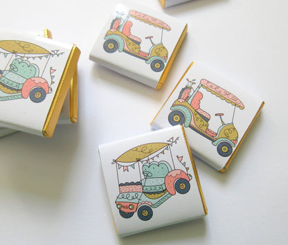 Custom Golf Party Chocolate Favours – Golf Fan Gift, Party Favours for Guests, Pack of 25