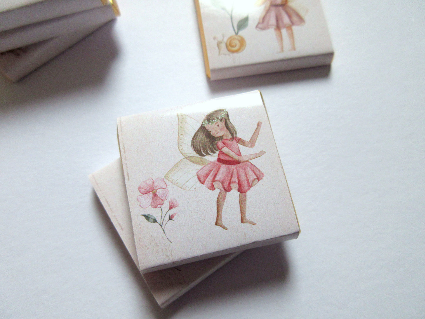 Personalized Garden Fairies Chocolate Favours – Perfect for Birthday & Party Guests (Pack of 25)