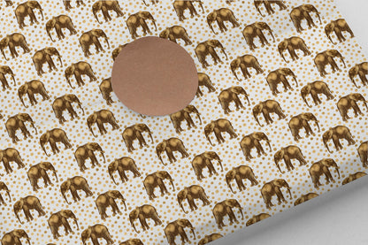 Safari Elephant Gift Paper Sheet – Large Size for Unique Gift Wrapping