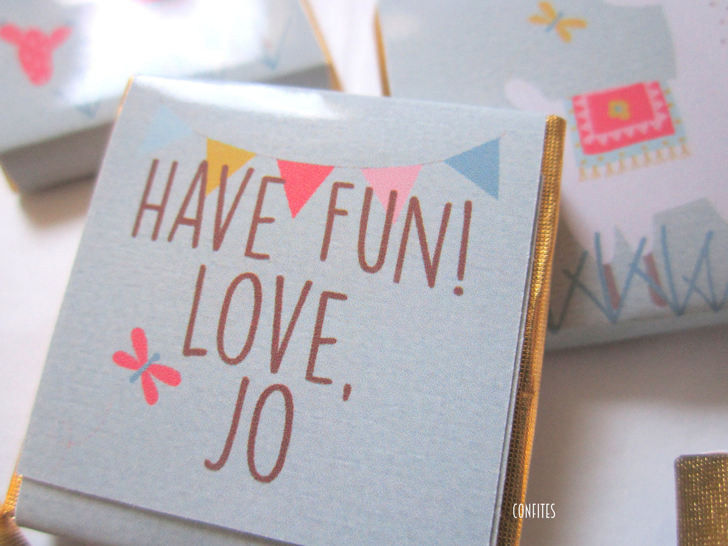 Personalized Llama Party Chocolate Favours – Fun Guest Favours for Birthday Parties (Pack of 25)
