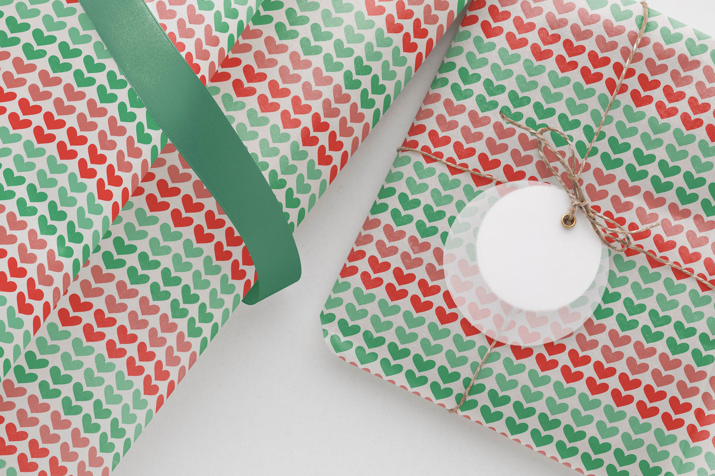Romantic Love Hearts Gift Paper – Premium Large Wrapping Sheet