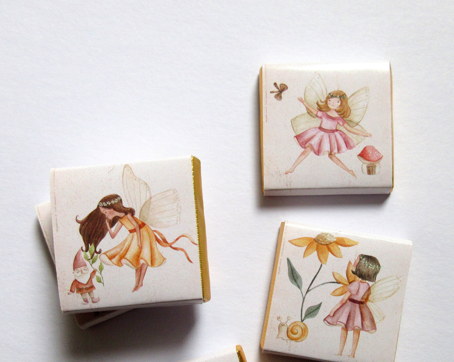 Personalized Garden Fairies Chocolate Favours – Perfect for Birthday & Party Guests (Pack of 25)