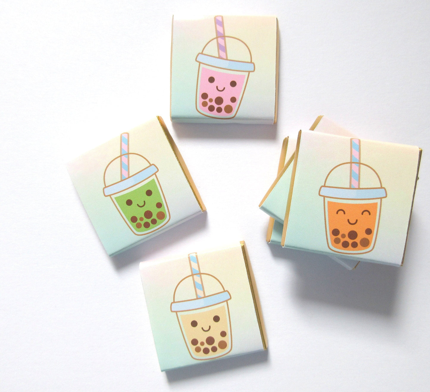 Personalized Bubble Tea Party Chocolate Favours – Boba Tea Party Guest Favours (Pack of 25)