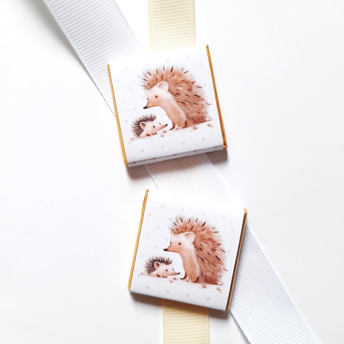 Personalized Baby Shower Mama Hedgehog Chocolate Favours – Party Bag Fillers (Pack of 25)