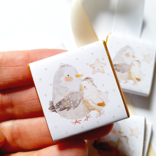 Personalized Baby Shower Mama Bird Chocolate Favours – Party Bag Fillers (Pack of 25)