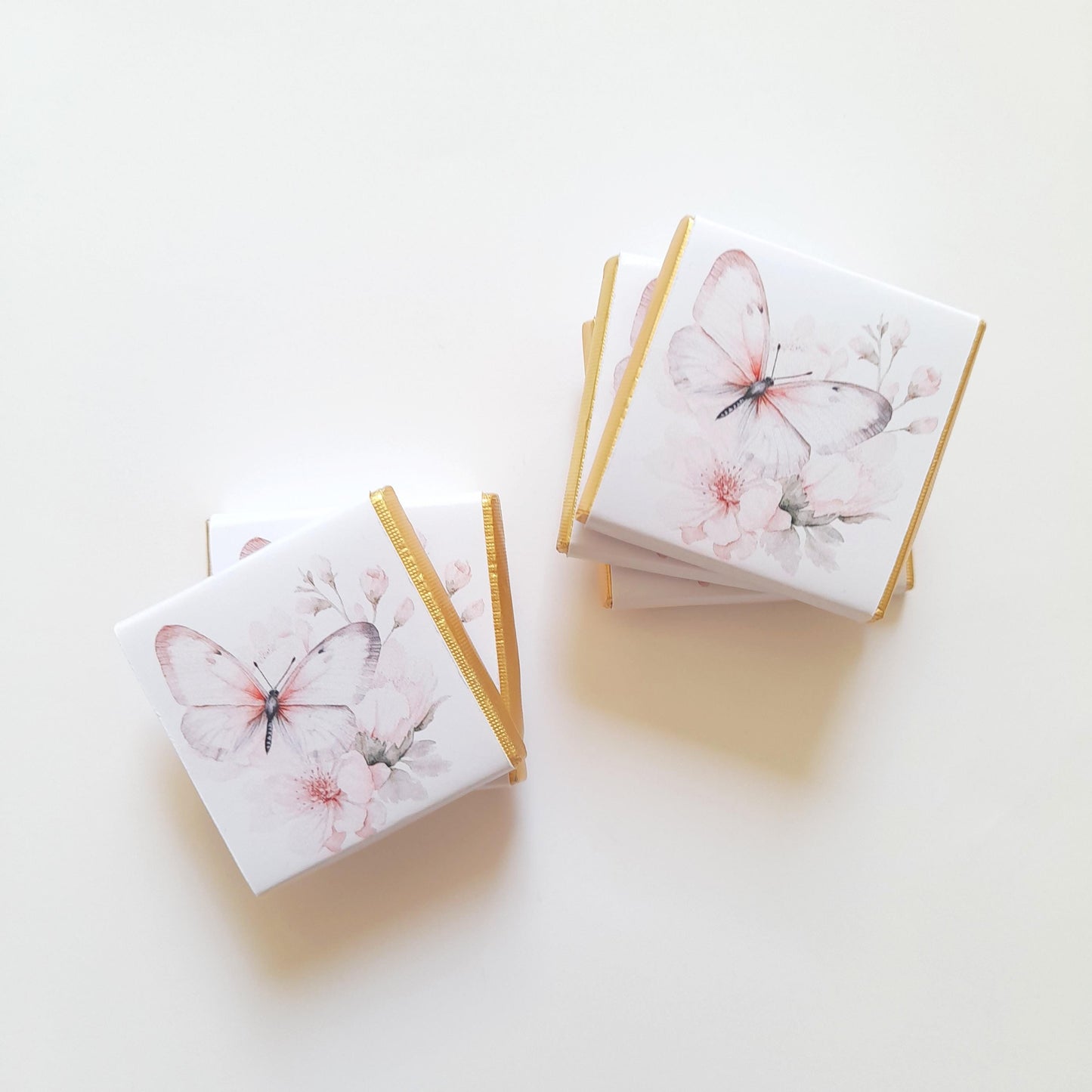 Personalized Birthday Butterflies Chocolate Favours – Elegant Guest Favours (Pack of 25)