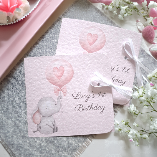Personalised 1st Birthday Favours for Girls – Chocolate Thank-You Treats