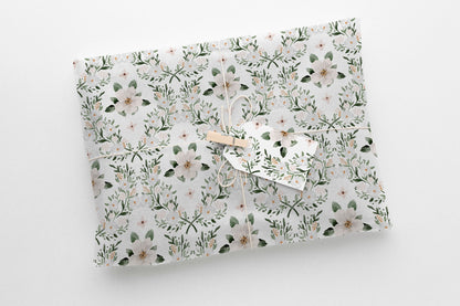 Large White Jasmine Gift Paper Sheet – Perfect for Weddings, Birthdays & More