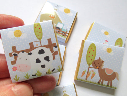 Farmyard Personalized Chocolate Favours – Cute Farm Animal Party Treats (Pack of 25)