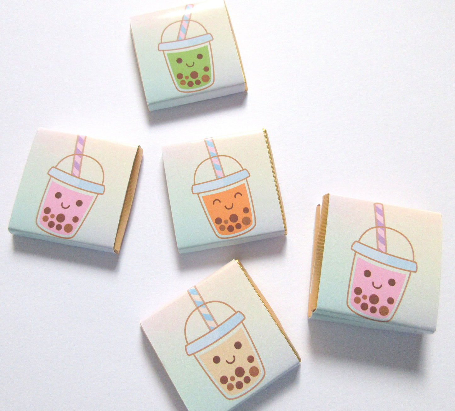 Personalized Bubble Tea Party Chocolate Favours – Boba Tea Party Guest Favours (Pack of 25)