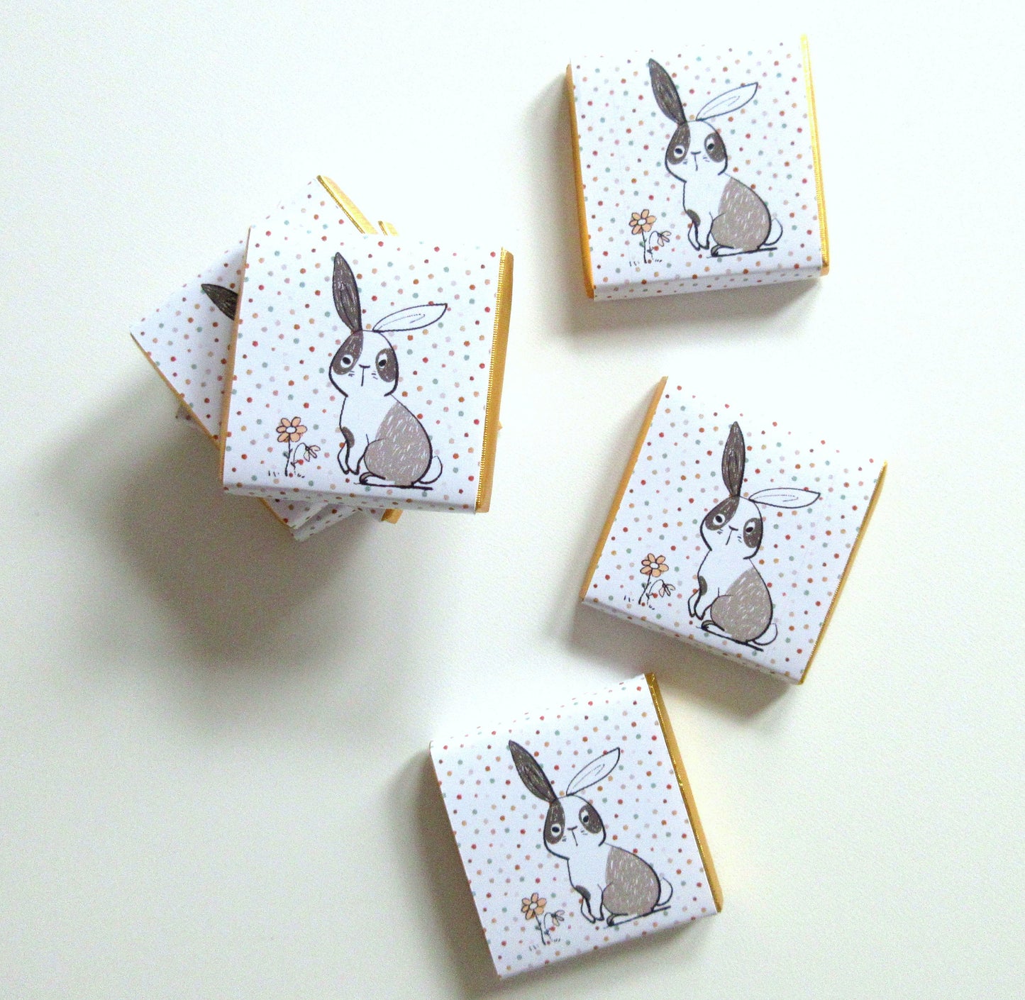Personalized Bunny Baby Shower Chocolate Favours – Custom Guest Favours (Pack of 25)