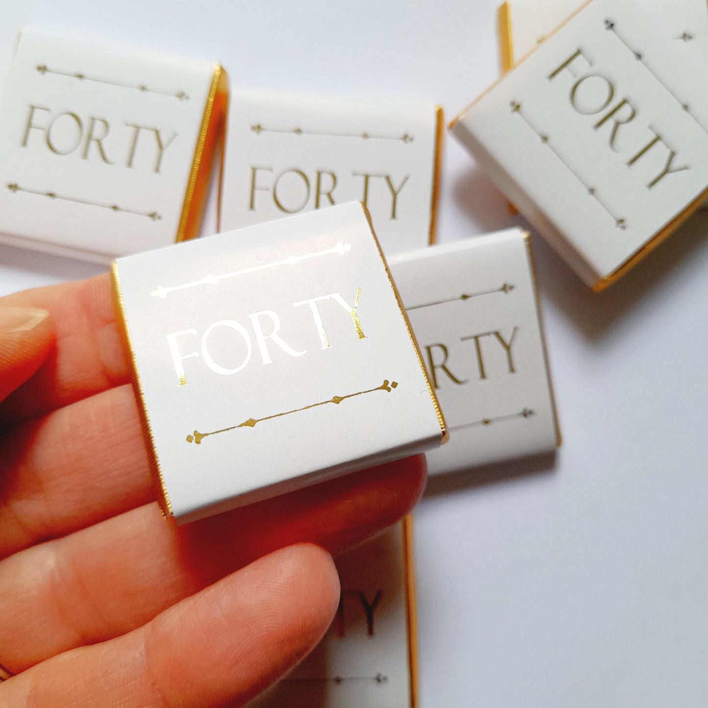 Personalized Golden Birthday Milestone Letters Chocolate Favours – Perfect Guest Favours (Pack of 25)