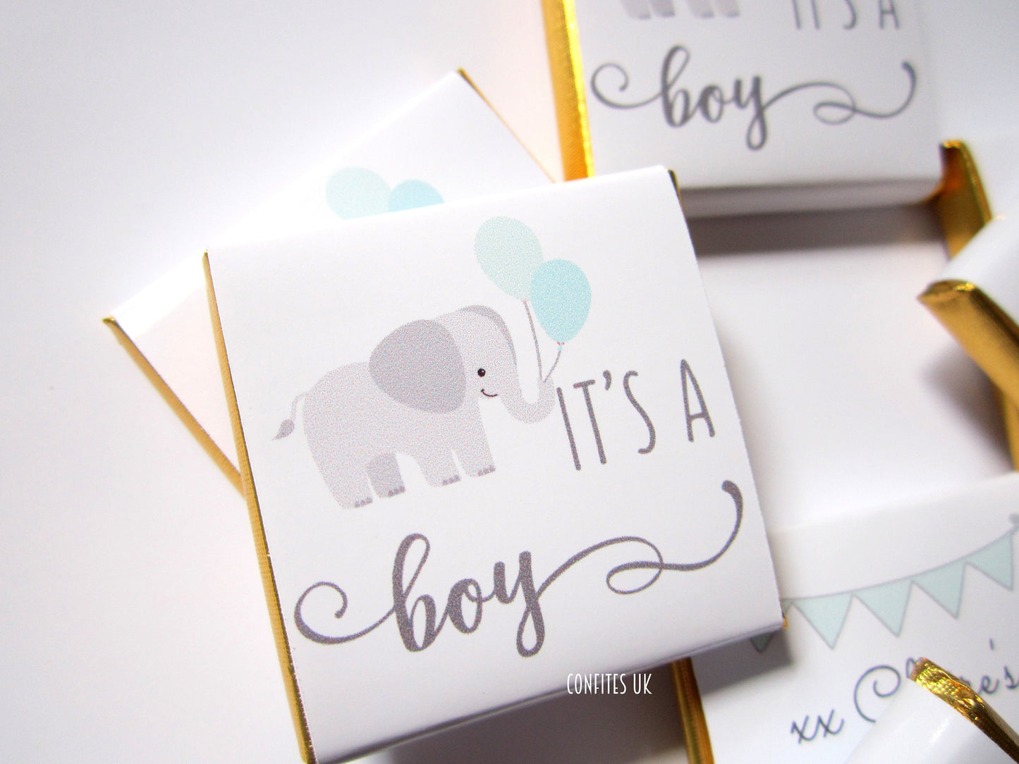 Baby Boy Personalized Chocolate Favours – Unique Baby Shower Guest Favors (Pack of 25)