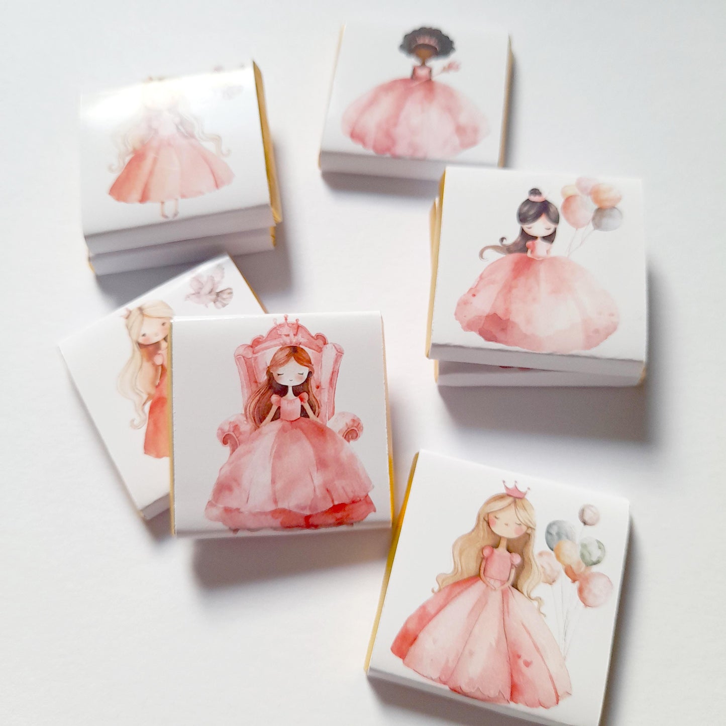 Personalized Princess Party Chocolate Favours – Sweet Treats for Guests, 25 pcs