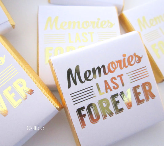 Personalized Memories Chocolate Favours – Funeral Party Favours & Guest Treats (Pack of 25)