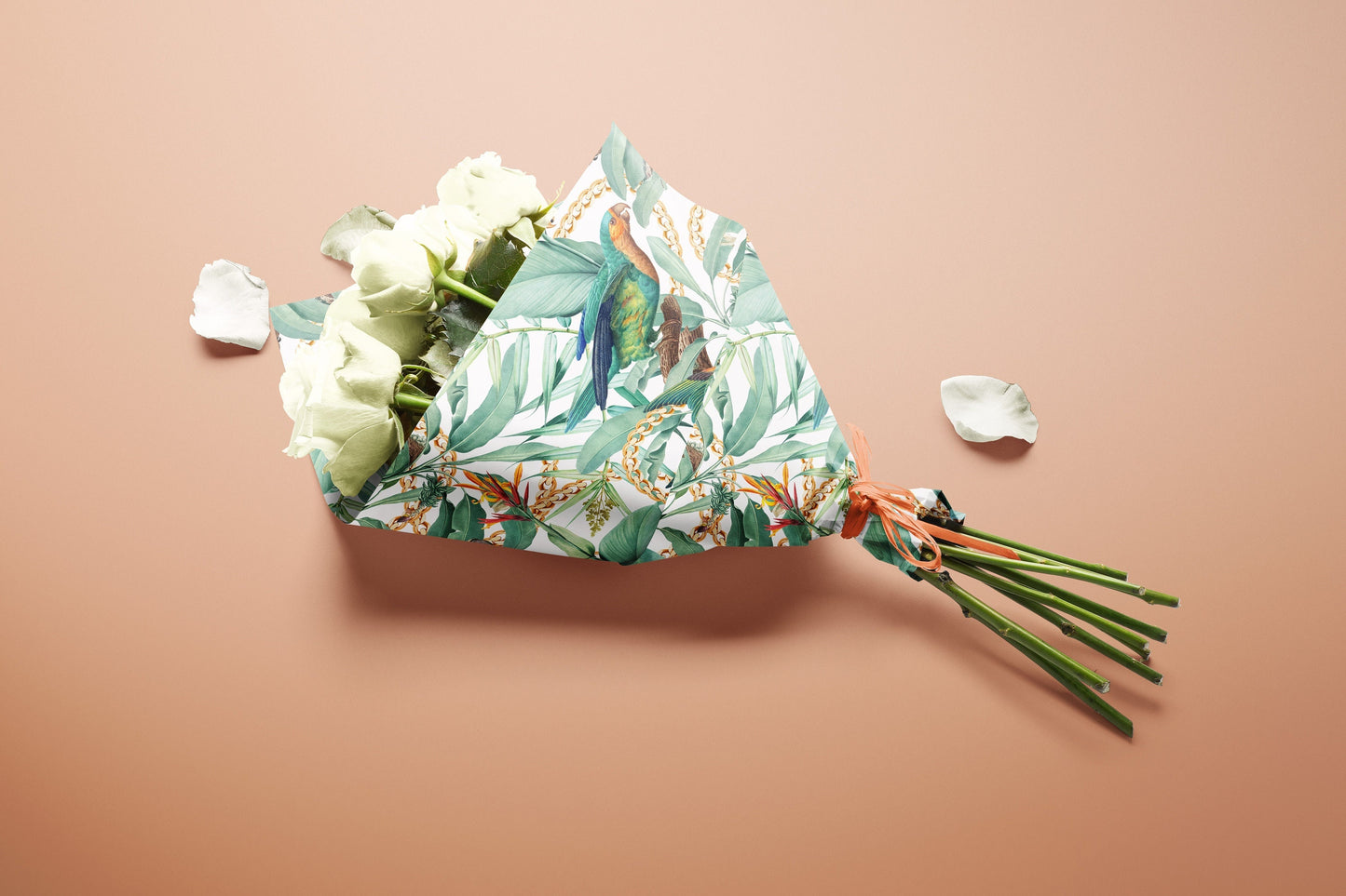 Tropical Forest Gift Paper Sheet – Large Size for Exotic Wrapping