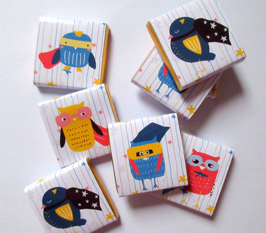 Superhero Personalized Chocolate Favours – Custom Party Favours for Kids Birthday (Set of 25)