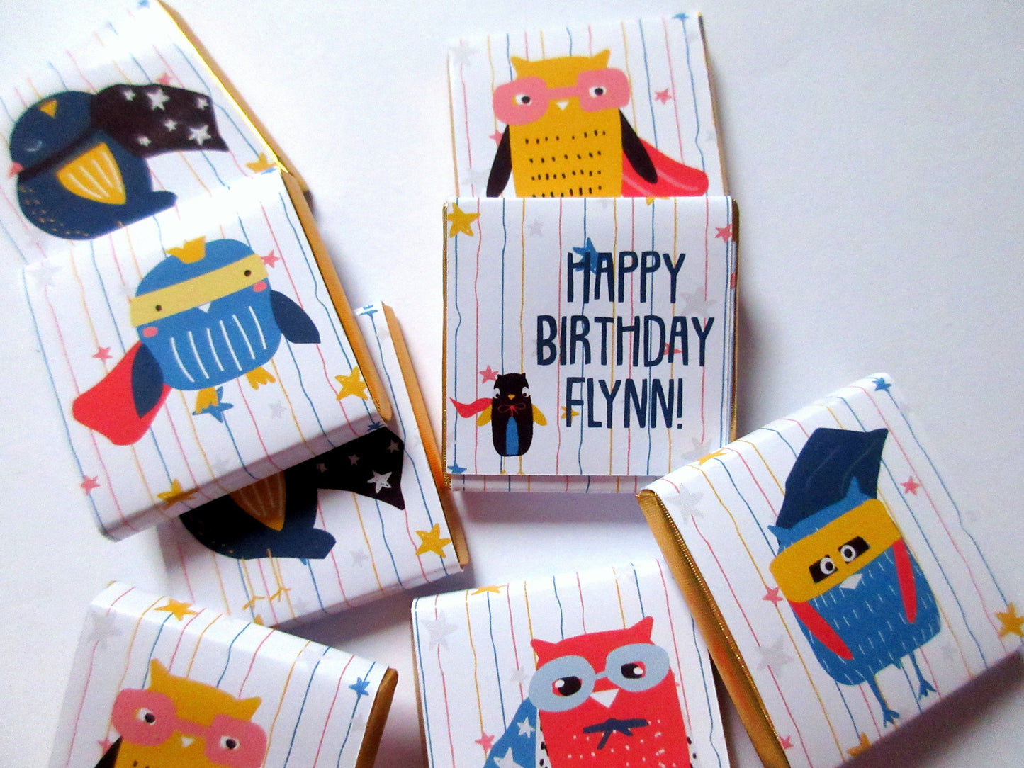 Superhero Personalized Chocolate Favours – Custom Party Favours for Kids Birthday (Set of 25)