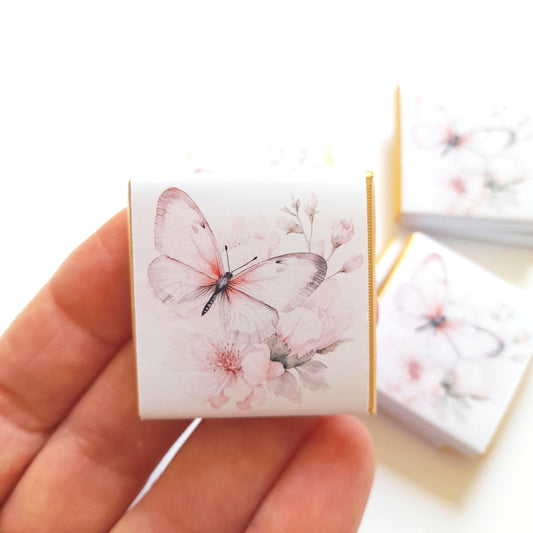 Personalized Birthday Butterflies Chocolate Favours – Elegant Guest Favours (Pack of 25)