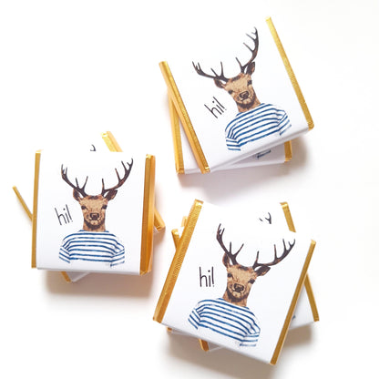 Personalized Stag Do Chocolate Favours – Birthday Party Favours (Pack of 25)