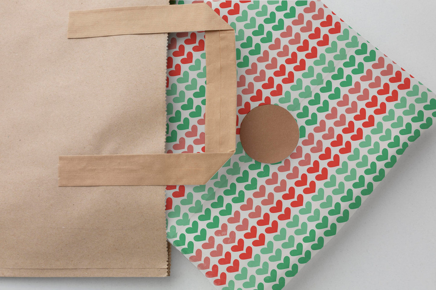 Romantic Love Hearts Gift Paper – Premium Large Wrapping Sheet