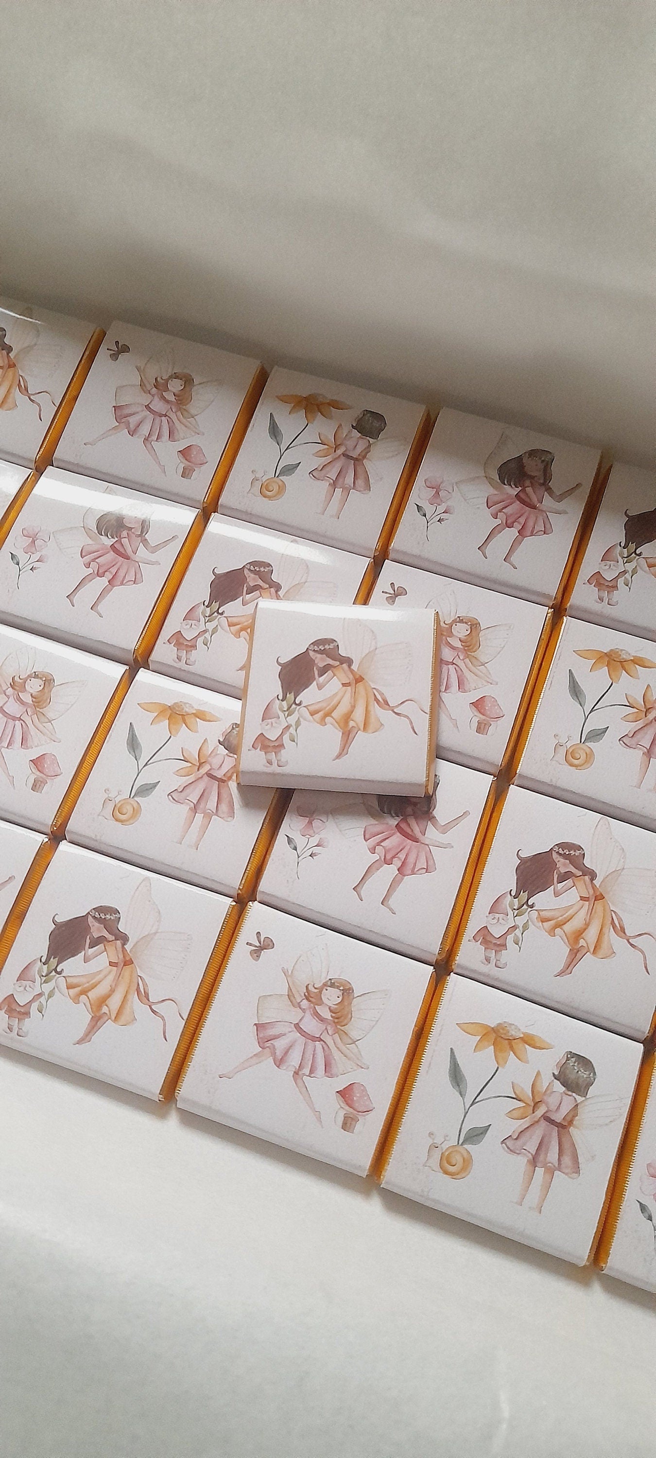 Personalized Garden Fairies Chocolate Favours – Perfect for Birthday & Party Guests (Pack of 25)