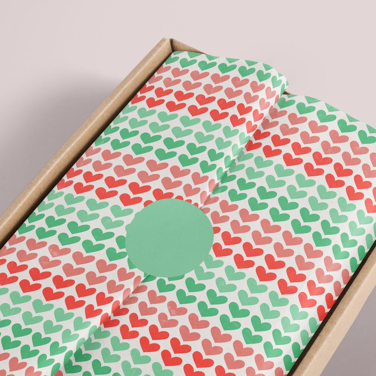 Romantic Love Hearts Gift Paper – Premium Large Wrapping Sheet