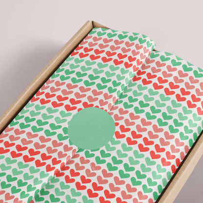 Romantic Love Hearts Gift Paper – Premium Large Wrapping Sheet