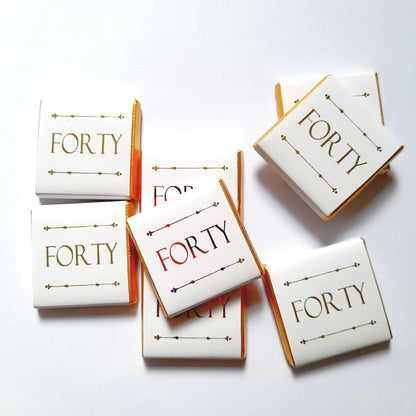 Personalized Golden Birthday Milestone Letters Chocolate Favours – Perfect Guest Favours (Pack of 25)