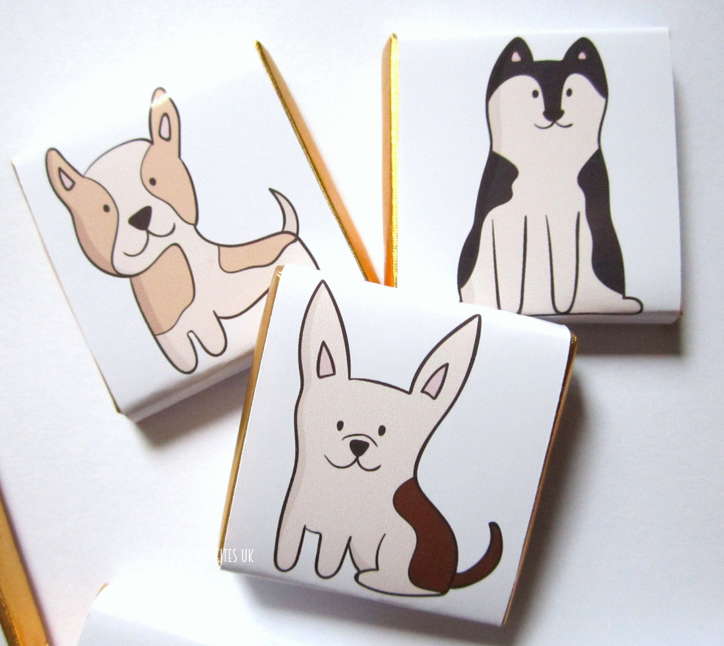 Personalized Pet Dogs Chocolate Favours – Dog’s Birthday Party Favours for Little Dogs (Pack of 25)