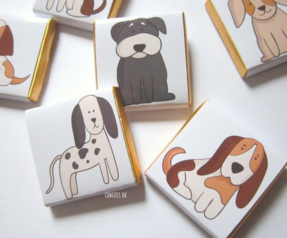 Personalized Pet Dogs Chocolate Favours – Dog’s Birthday Party Favours for Little Dogs (Pack of 25)