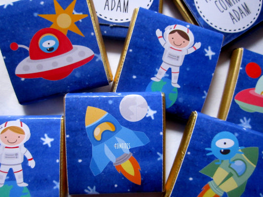 Space themed party favours