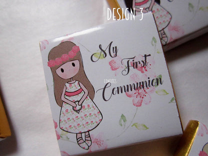 Personalised First Communion Chocolate Favours – Pack of 25