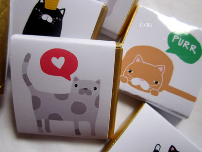 Love cats chocolate gift