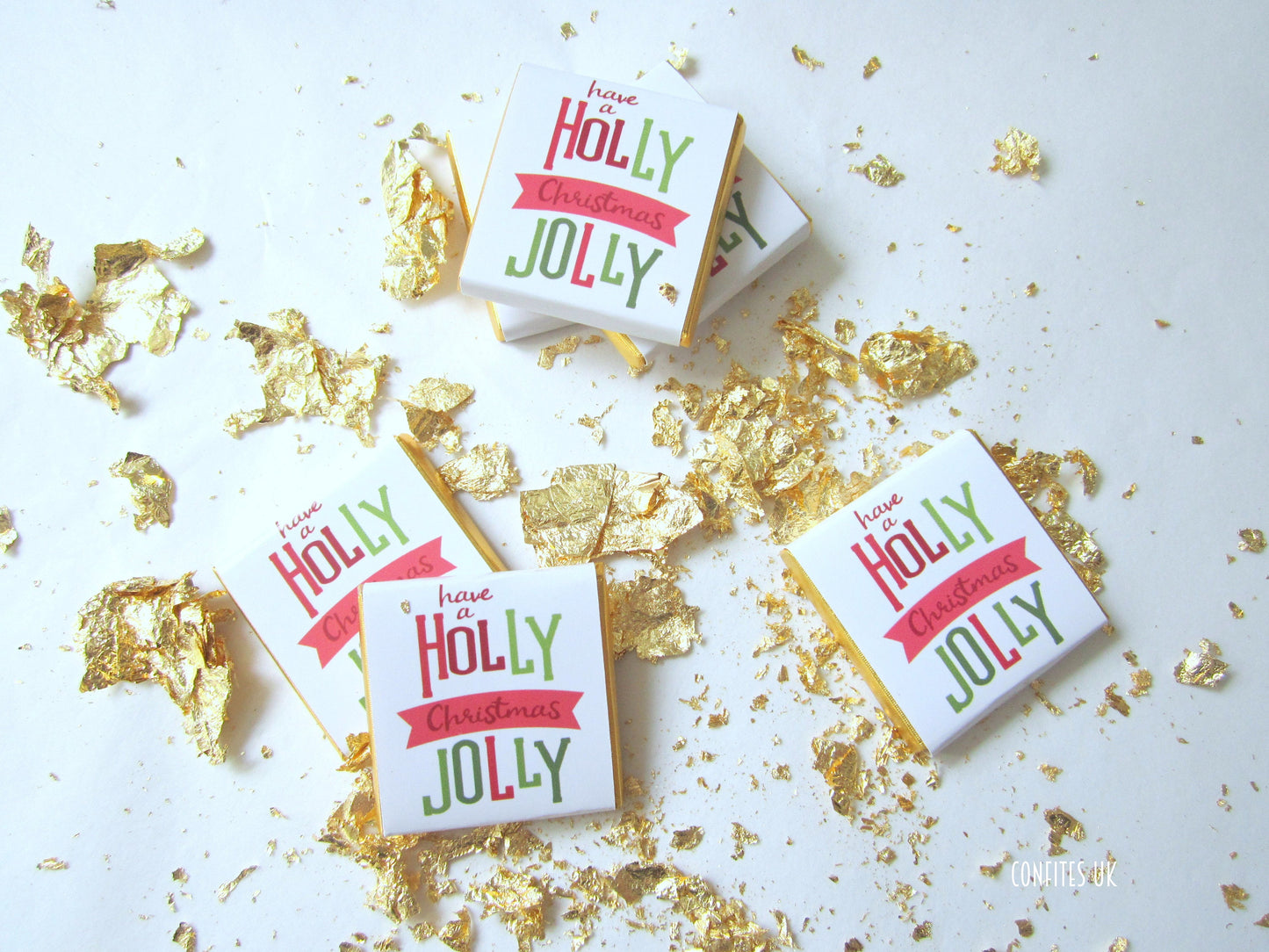 Personalised Christmas Chocolate Favours – Pack of 25