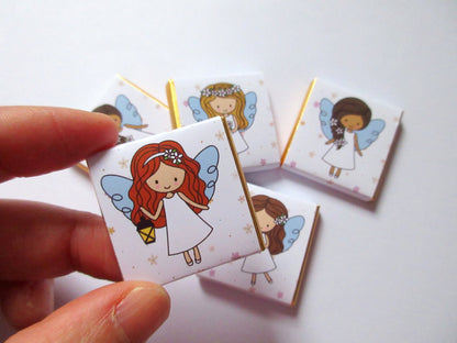 Angel First Communion Chocolate Favours – Personalised Girls’ Treats (Pack of 25)