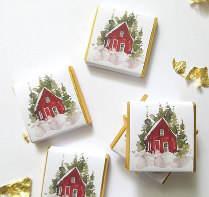 Mini, woodland-themed chocolates that can be customised with a message.
Suitable for stocking fillers, party favours, or table treats.